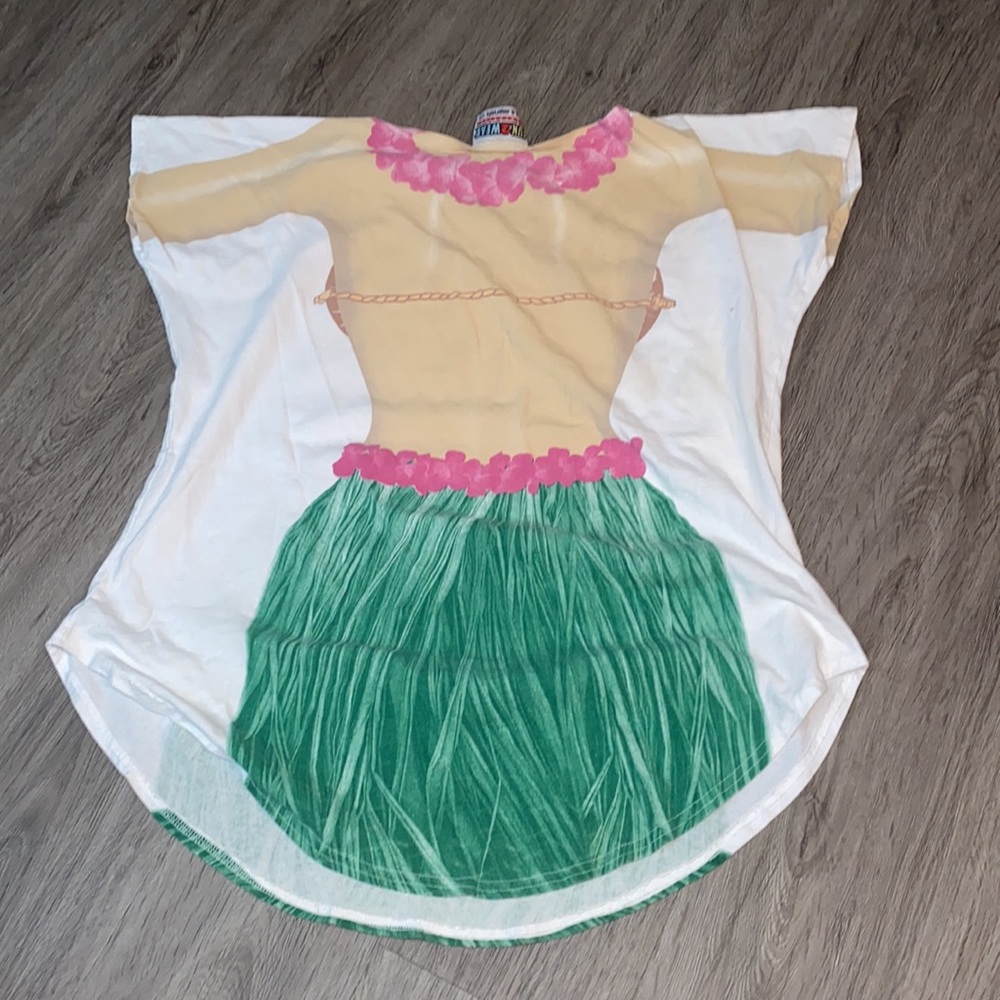 Fun2Wear Hawaiian Hula T-Shirt Dress - Picture 2 of 4